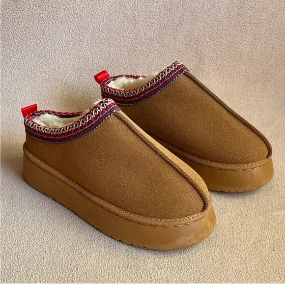 Suede Platform “Tazz” Slippers - Picture 2 of 4